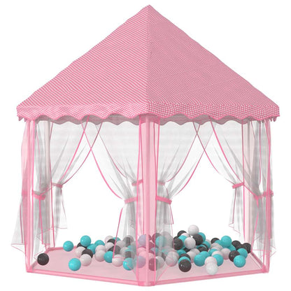 Prinzessin-Spielzelt Mit 250 Bällen Rosa 133X140 Cm