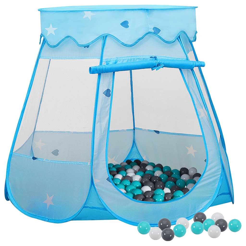 Kinder-Spielzelt Mit 250 Bällen Blau 102X102X82 Cm