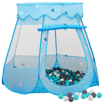 Kinder-Spielzelt Mit 250 Bällen Blau 102X102X82 Cm