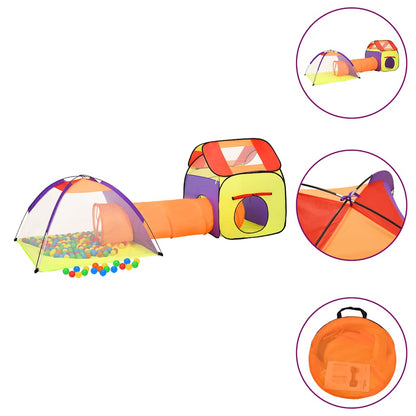 Spielzelt Mit 250 Bällen Mehrfarbig 338X123X111 Cm