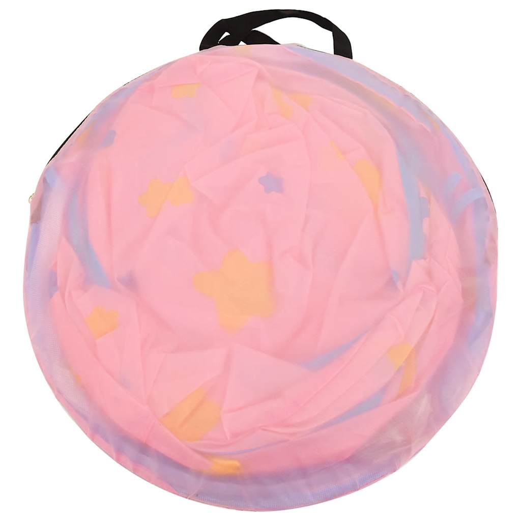 Spielzelt Mit 250 Bällen Rosa 301X120X128 Cm