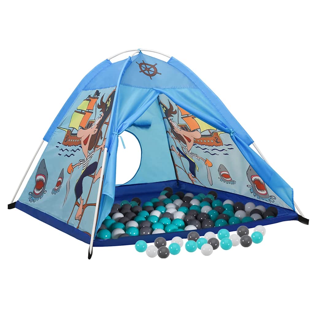 Spielzelt Mit 250 Bällen Blau 120X120X90 Cm
