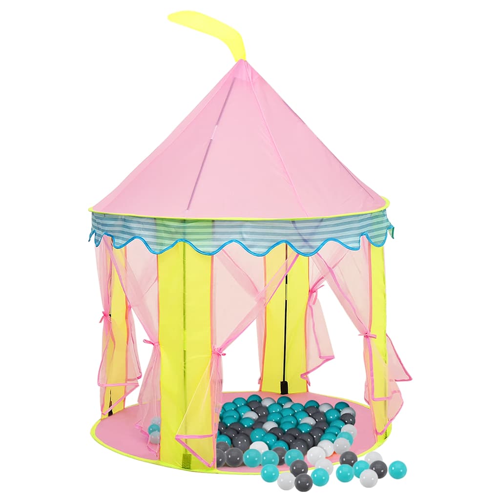 Kinder-Spielzelt Mit 250 Bällen Rosa 100X100X127 Cm