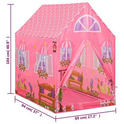 Kinder-Spielzelt Mit 250 Bällen Rosa 69X94X104 Cm