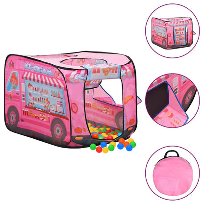 Kinder-Spielzelt Mit 250 Bällen Rosa 70X112X70 Cm