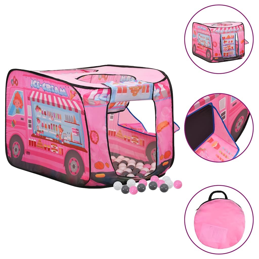 Kinder-Spielzelt Mit 250 Bällen Rosa 70X112X70 Cm