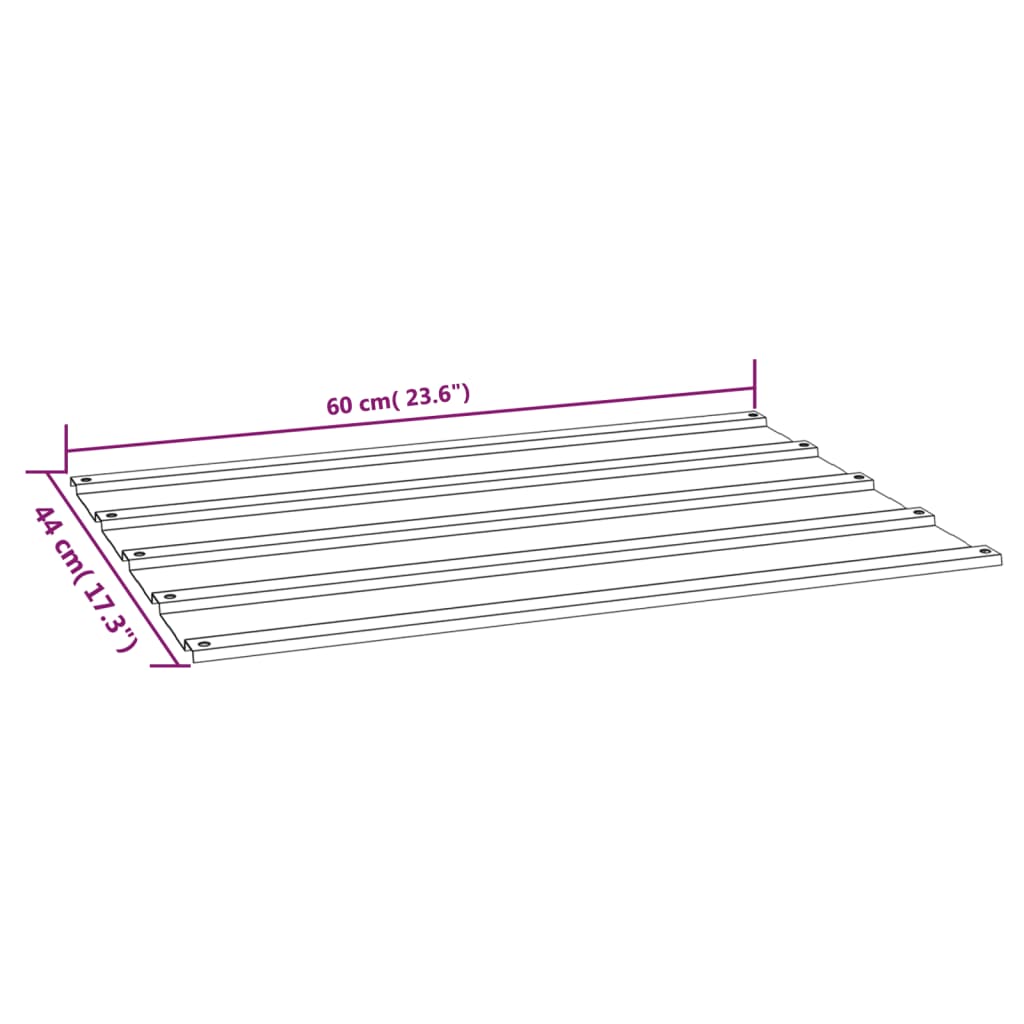 Dachplatten 36 Stk. Rostig Cortenstahl