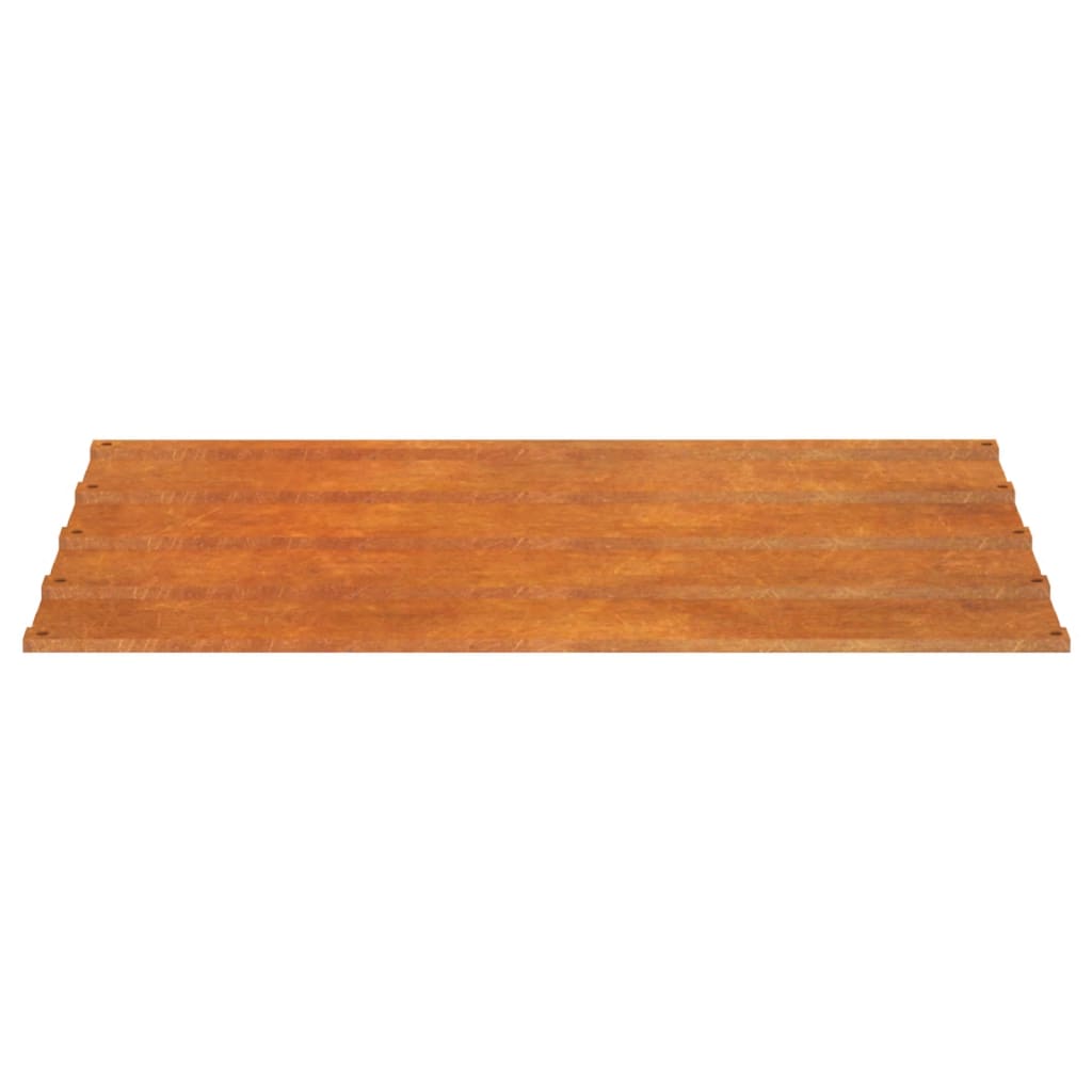 Dachplatten 12 Stk. Rostig Cortenstahl