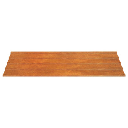 Dachplatten 12 Stk. Rostig Cortenstahl