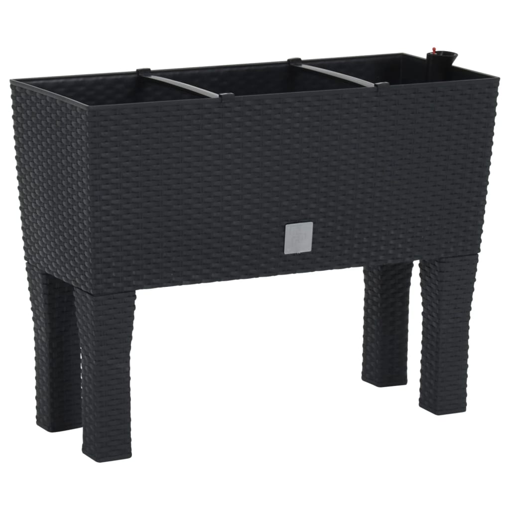 Hochbeet Anthrazit 60X25X46 Cm Pp-Rattan