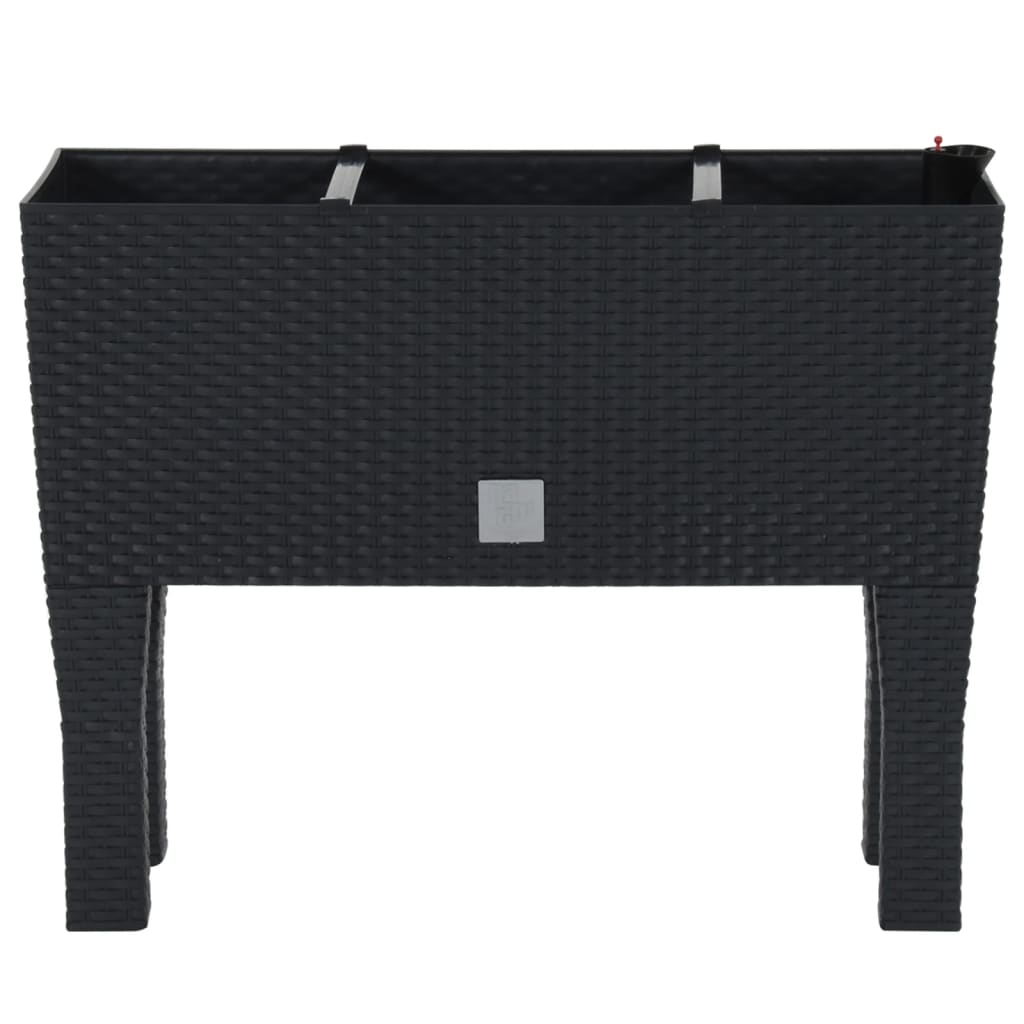Hochbeet Anthrazit 60X25X46 Cm Pp-Rattan