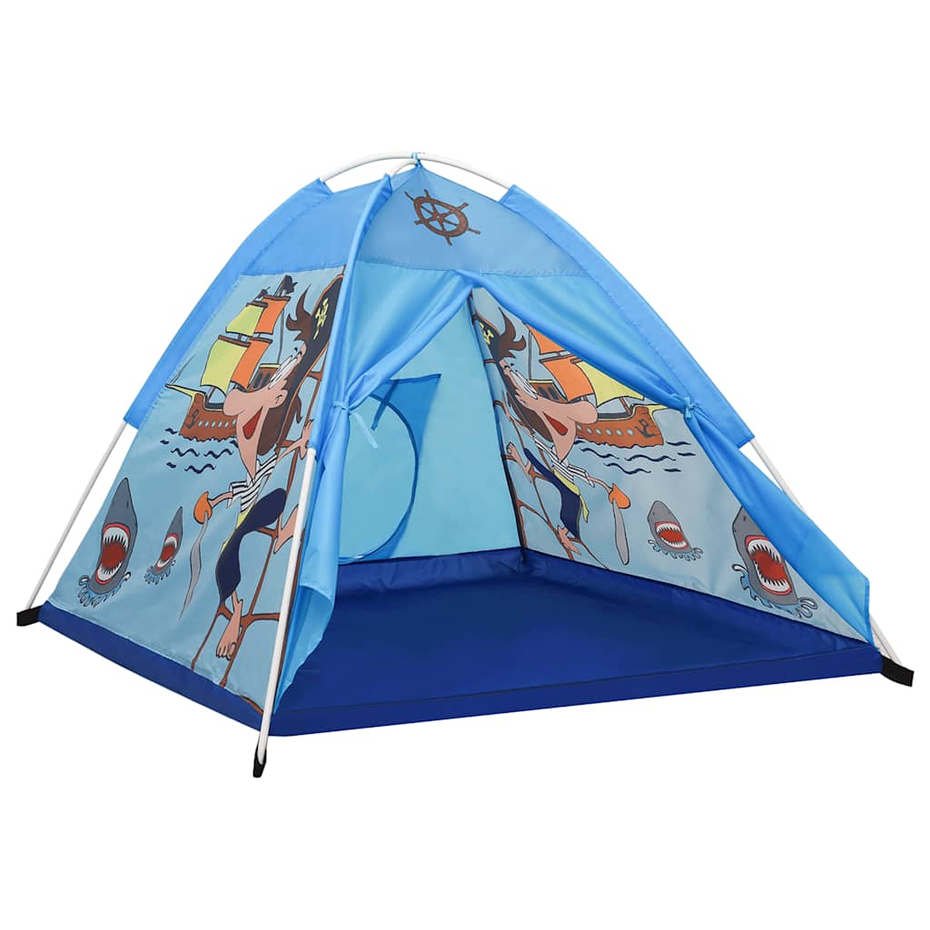 Spielzelt Für Kinder Blau 120X120X90 Cm Mosaikfarbe