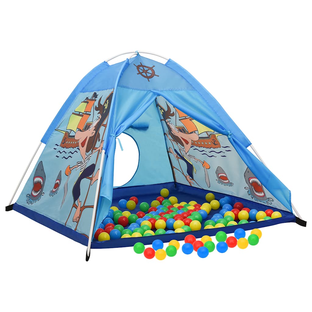Spielzelt Für Kinder Blau 120X120X90 Cm Mosaikfarbe