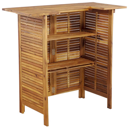 5-Tlg. Gartenbar-Set Massivholz Akazie