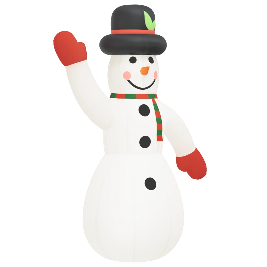 Aufblasbarer Schneemann Mit Leds 370 Cm
