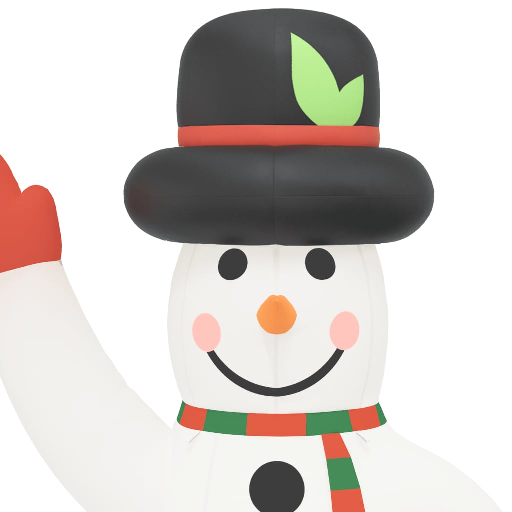 Aufblasbarer Schneemann Mit Leds 370 Cm