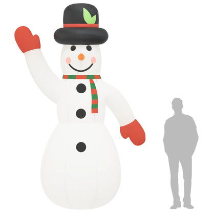Aufblasbarer Schneemann Mit Leds 370 Cm