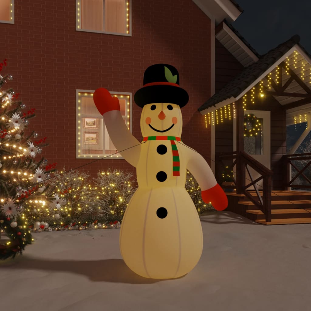 Aufblasbarer Schneemann Mit Leds 370 Cm
