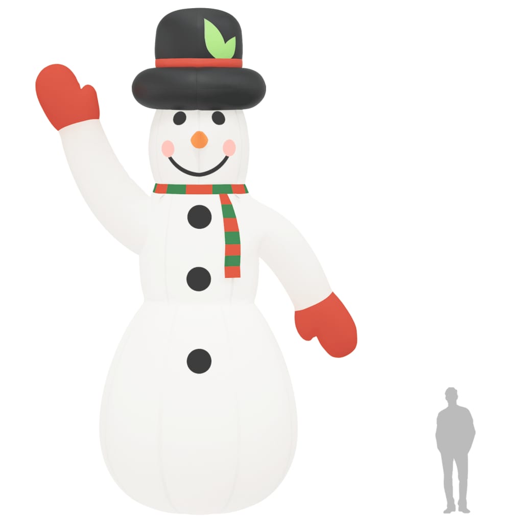 Aufblasbarer Schneemann Mit Leds