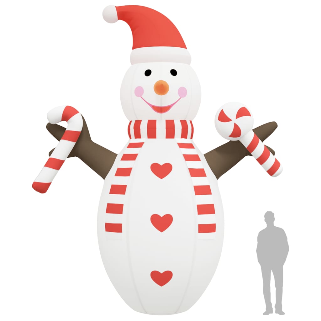 Aufblasbarer Schneemann Mit Leds