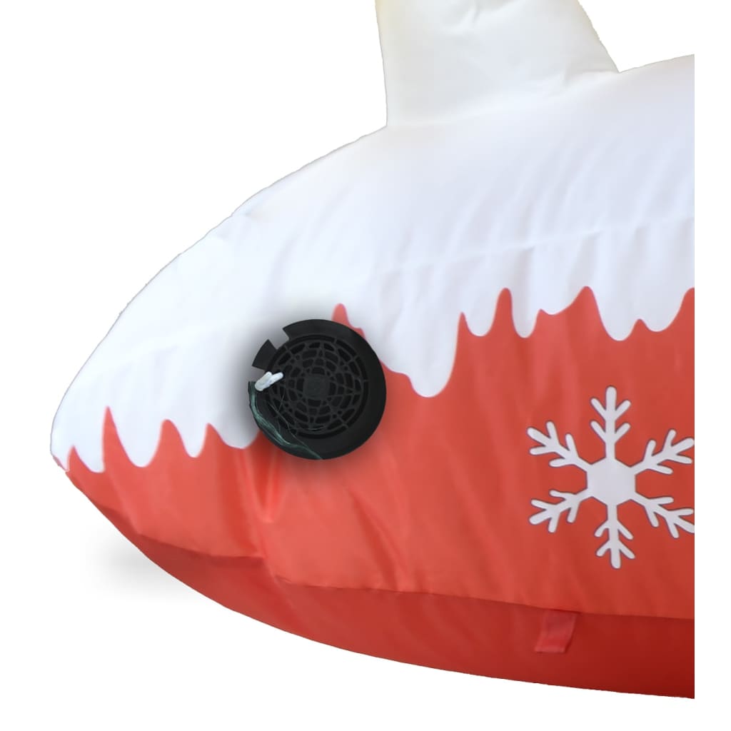 Aufblasbarer Weihnachtsmann Mit Rentieren Led