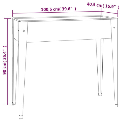 Pflanzkübel 100,5X40,5X90 Cm Verzinkter Stahl