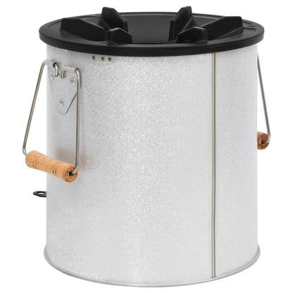 Camping-Ofen Silbern 45X25X26 Cm Stahl