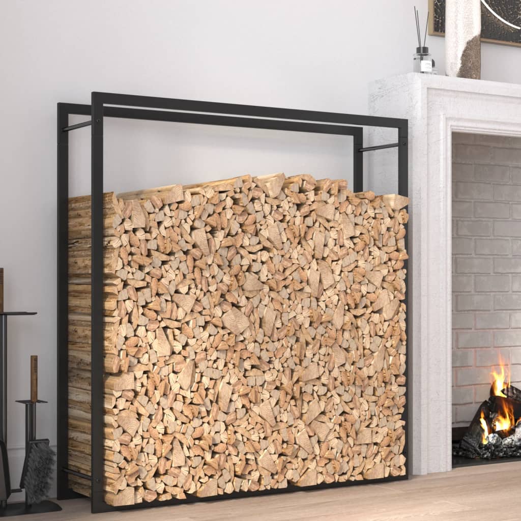 Brennholzregal Matt 110X28X312 Cm Stahl