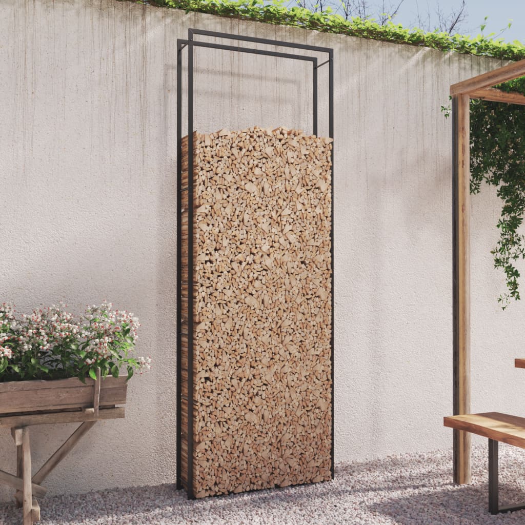 Brennholzregal Matt 110X28X312 Cm Stahl