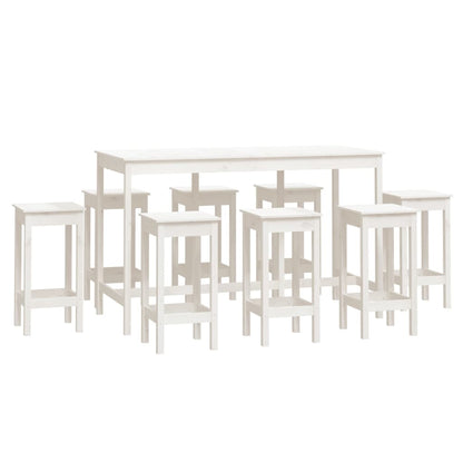9-Tlg. Bar-Set Massivholz Kiefer