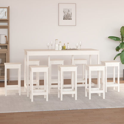 9-Tlg. Bar-Set Massivholz Kiefer