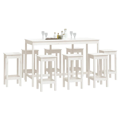 9-Tlg. Bar-Set Massivholz Kiefer