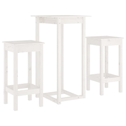 3-Tlg. Bar-Set Massivholz Kiefer