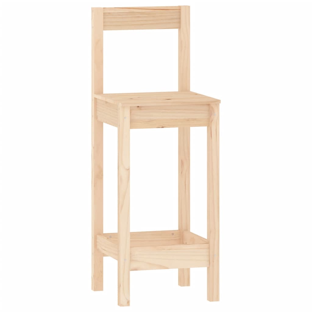 3-Tlg. Bar-Set Massivholz Kiefer