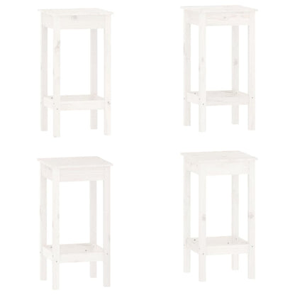5-Tlg. Bar-Set Weiß Massivholz Kiefer