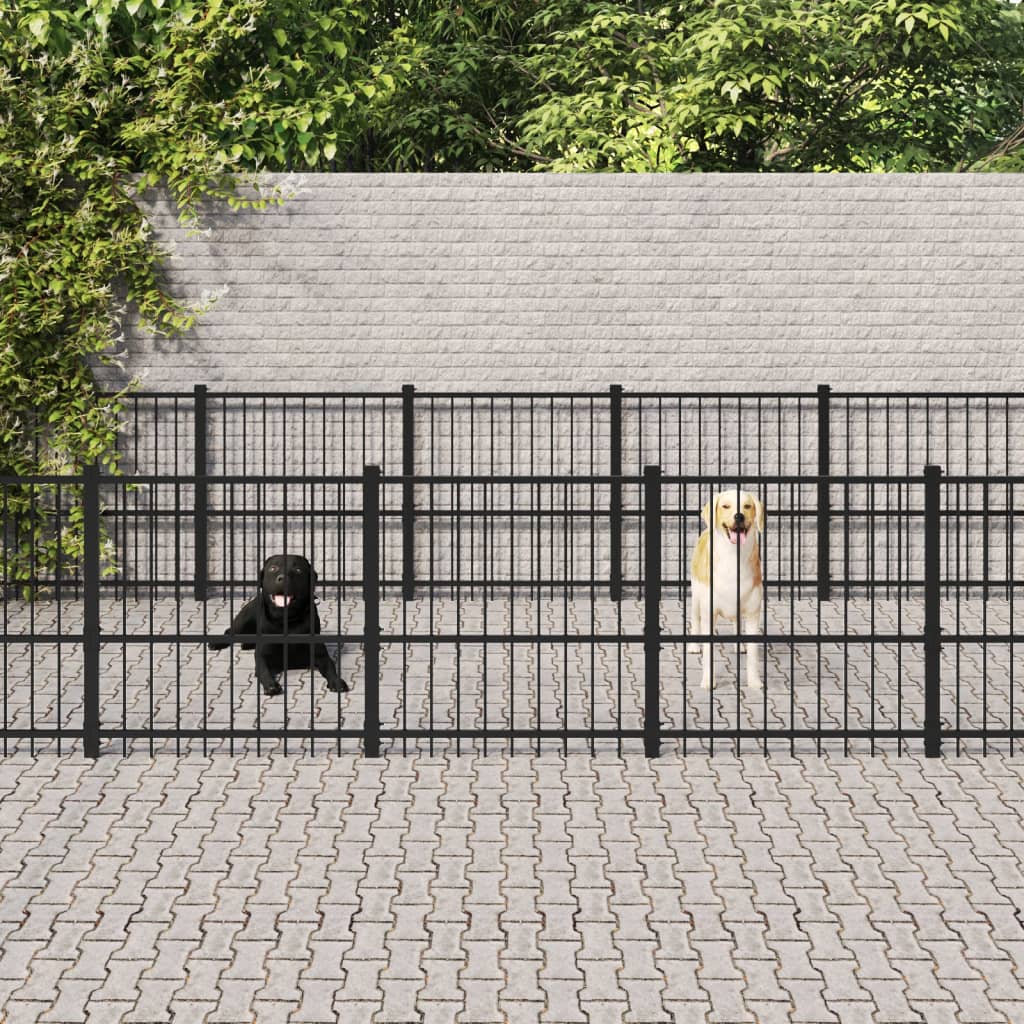 Outdoor-Hundezwinger Stahl 67,74 M²