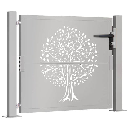 Gartentor Cortenstahl Baumdesign