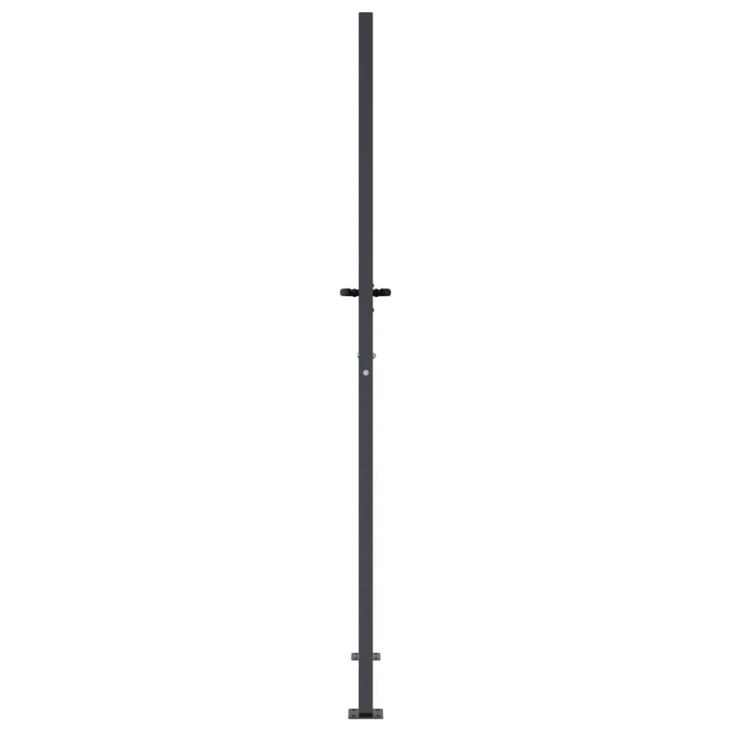 Gartentor Anthrazit Stahl Gras-Design