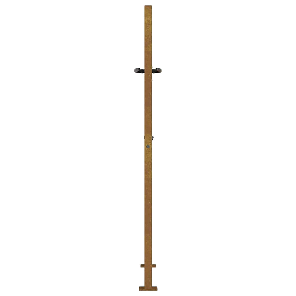 Gartentor Cortenstahl Gras-Design