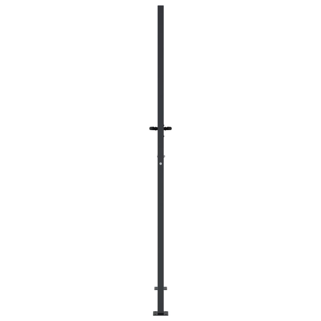 Gartentor Anthrazit Stahl Bambus-Design