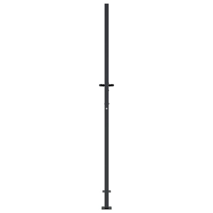 Gartentor Anthrazit Stahl Bambus-Design