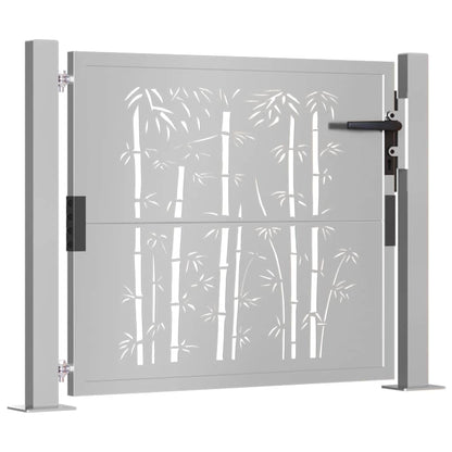 Gartentor 100X100 Cm Cortenstahl Bambus-Design