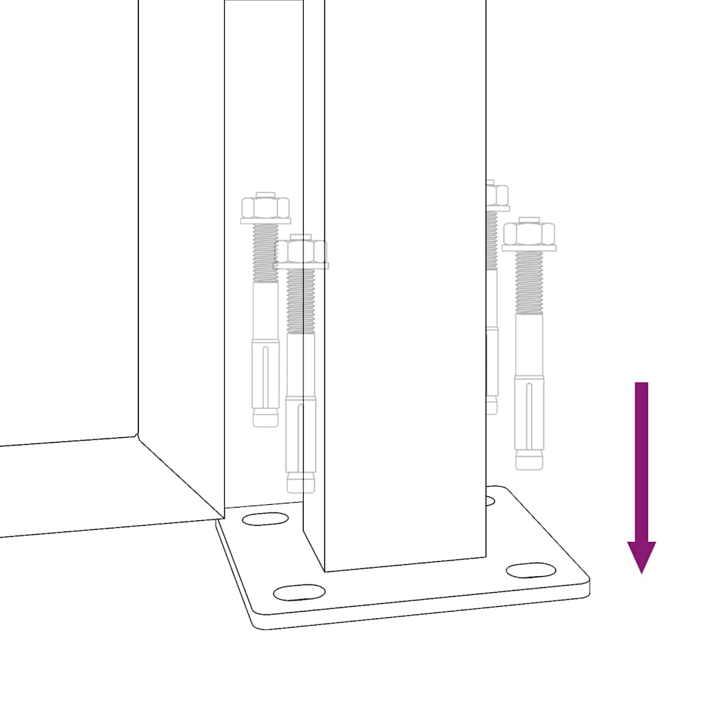 Gartentor 100X100 Cm Cortenstahl Bambus-Design