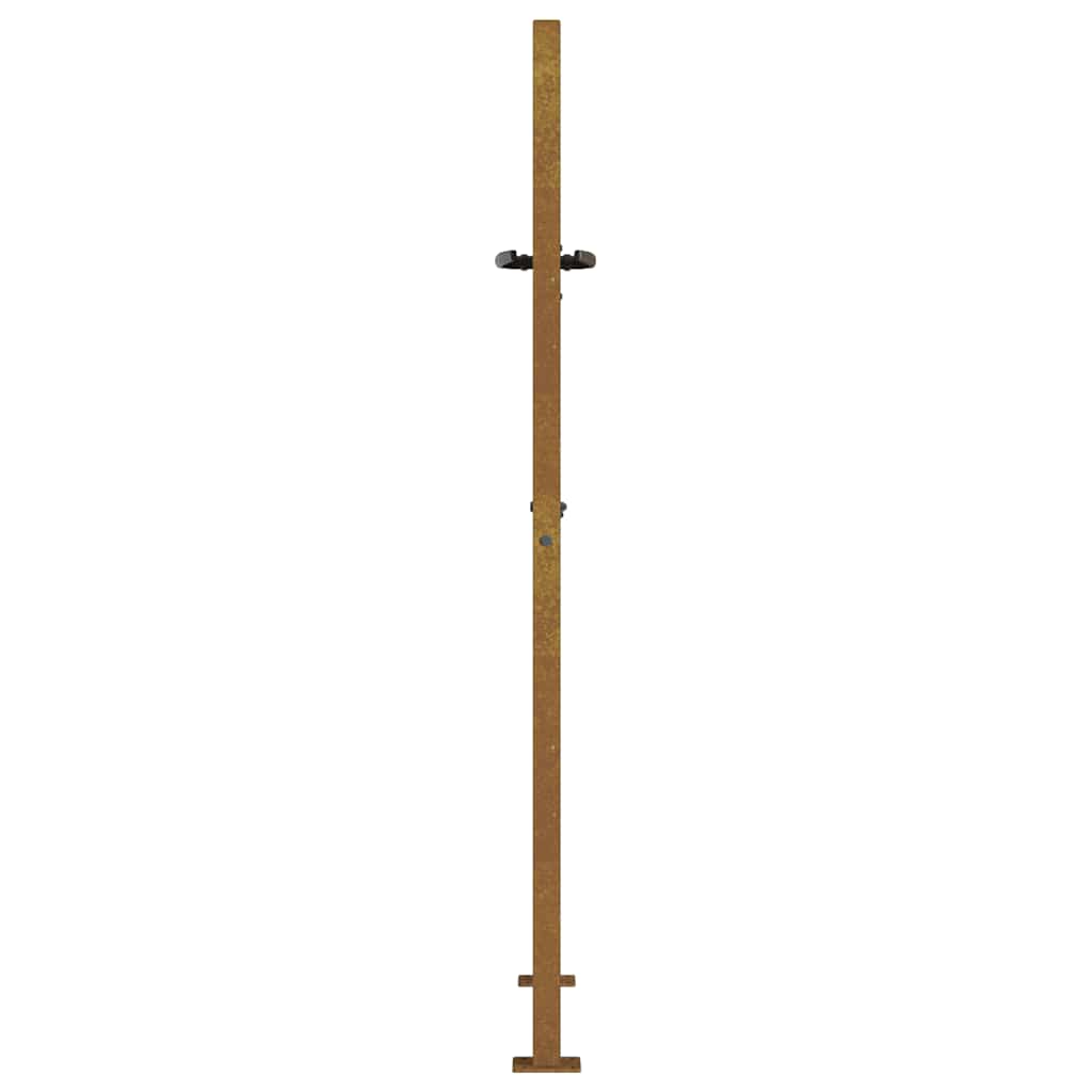 Gartentor Cortenstahl Bambus-Design