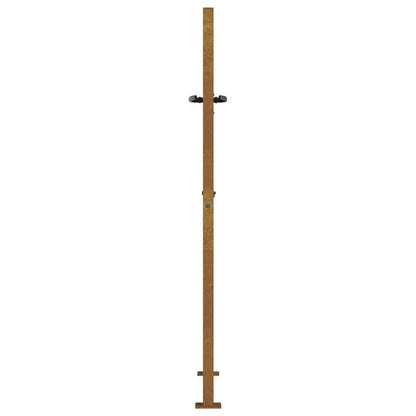 Gartentor Cortenstahl Bambus-Design
