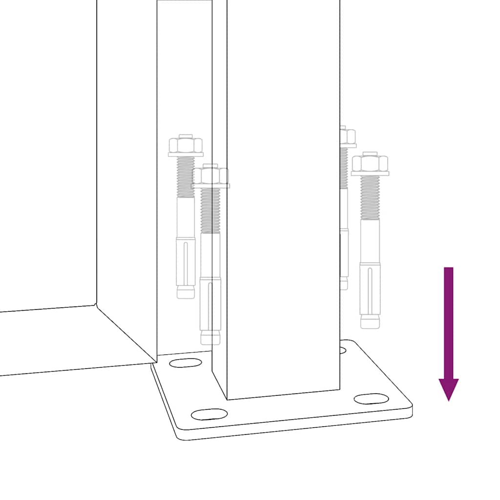 Gartentor Cortenstahl Bambus-Design