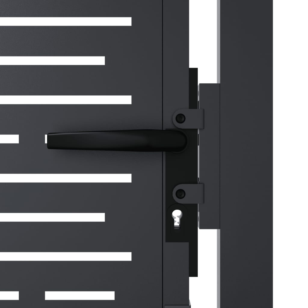 Gartentor Anthrazit Stahl Quadratisches Design