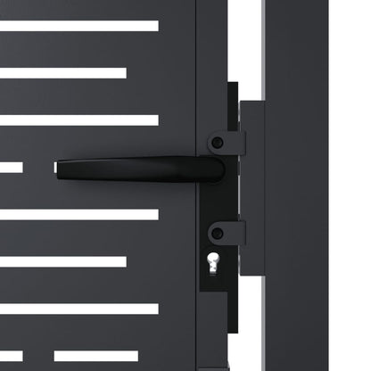 Gartentor Anthrazit Stahl Quadratisches Design