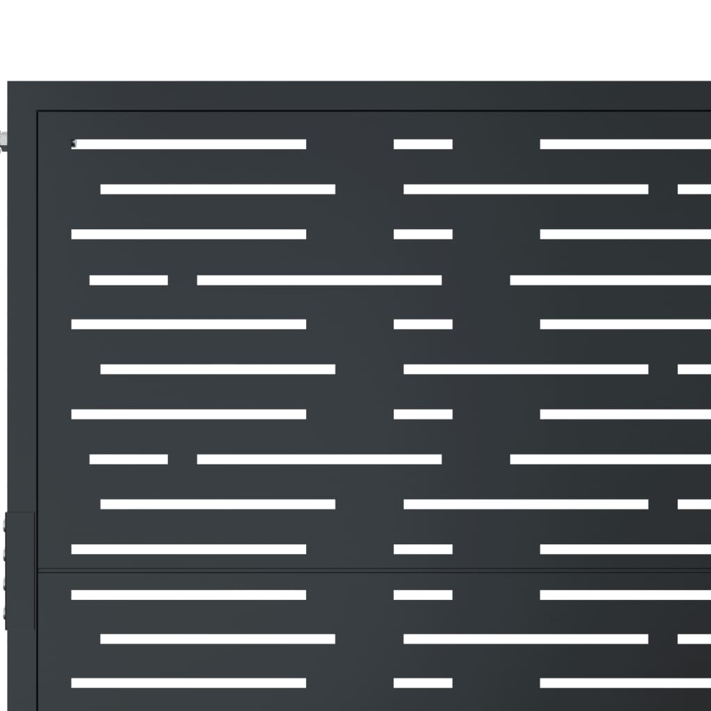 Gartentor Anthrazit Stahl Quadratisches Design