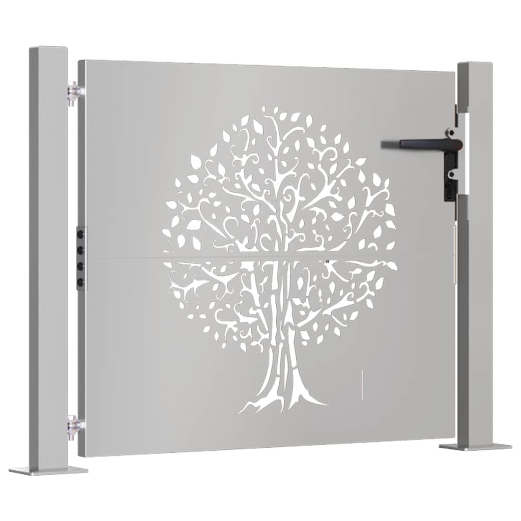Gartentor Cortenstahl Baumdesign
